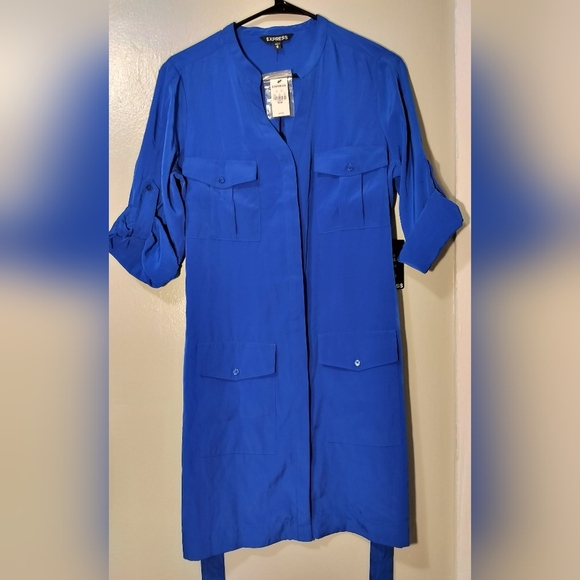 Express Dresses & Skirts - Express Blue Midi Dress Elegant Design